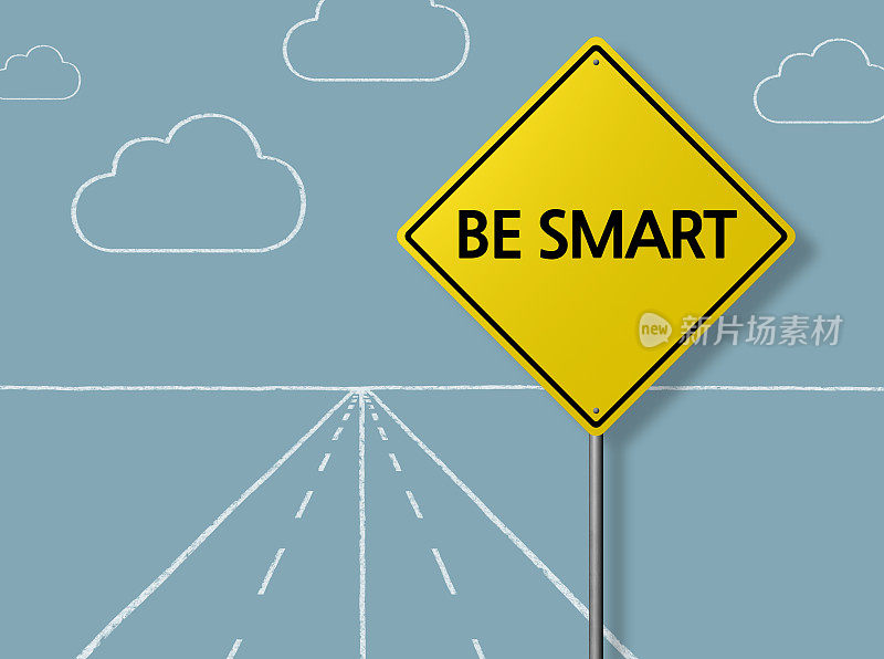 BE SMART -商业黑板背景